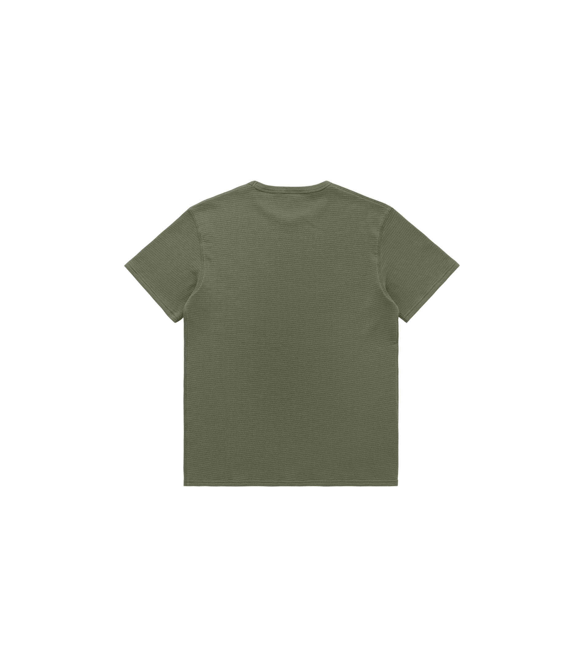 Box Knit T-Shirt in Olive