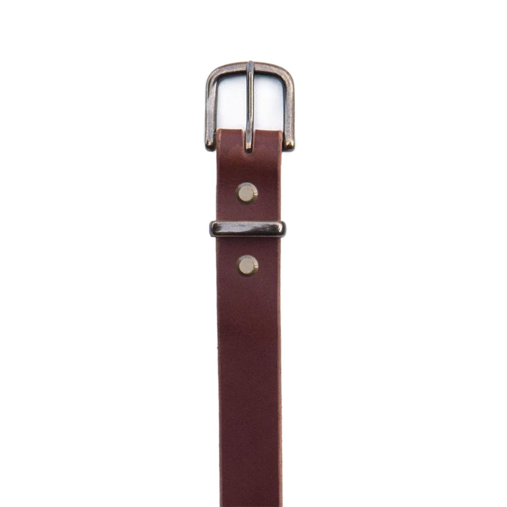 1 1/4" Camp Belt in Brown and Antique Brass