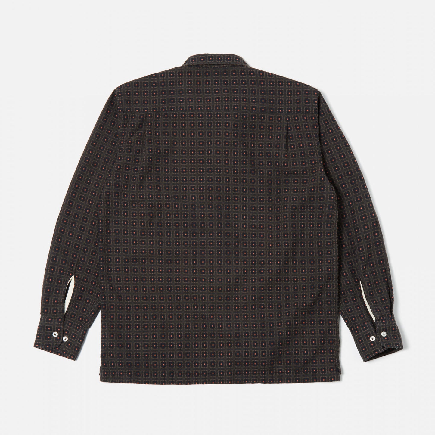 Long Sleeve Camp Shirt in Brown Delos