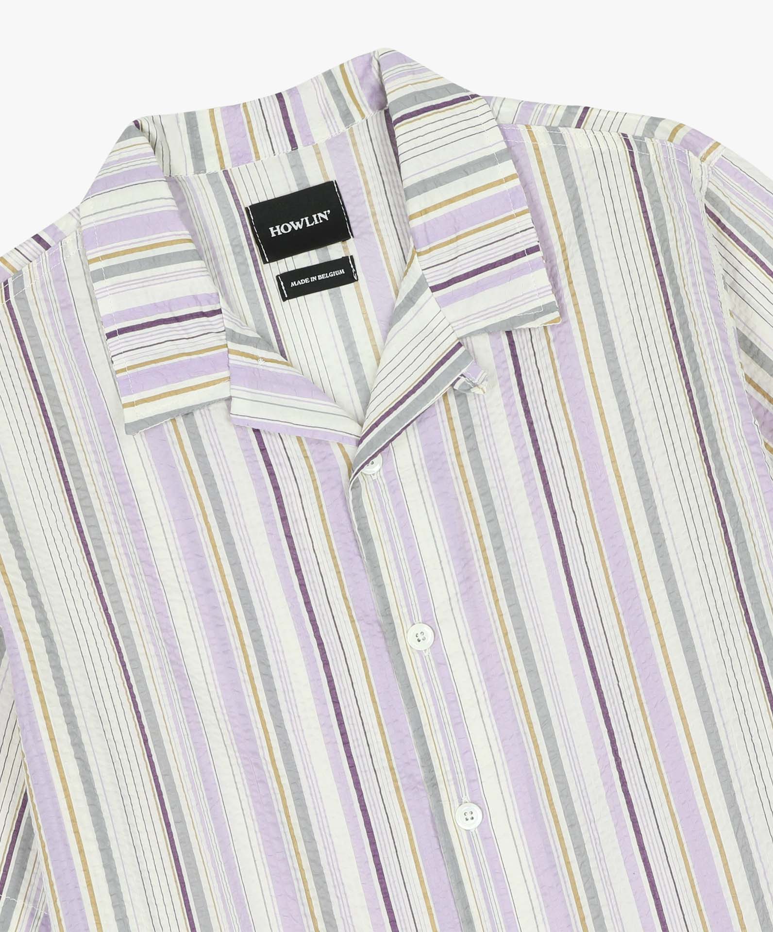 Cocktail D’Amore Shirt in Violet Stripes