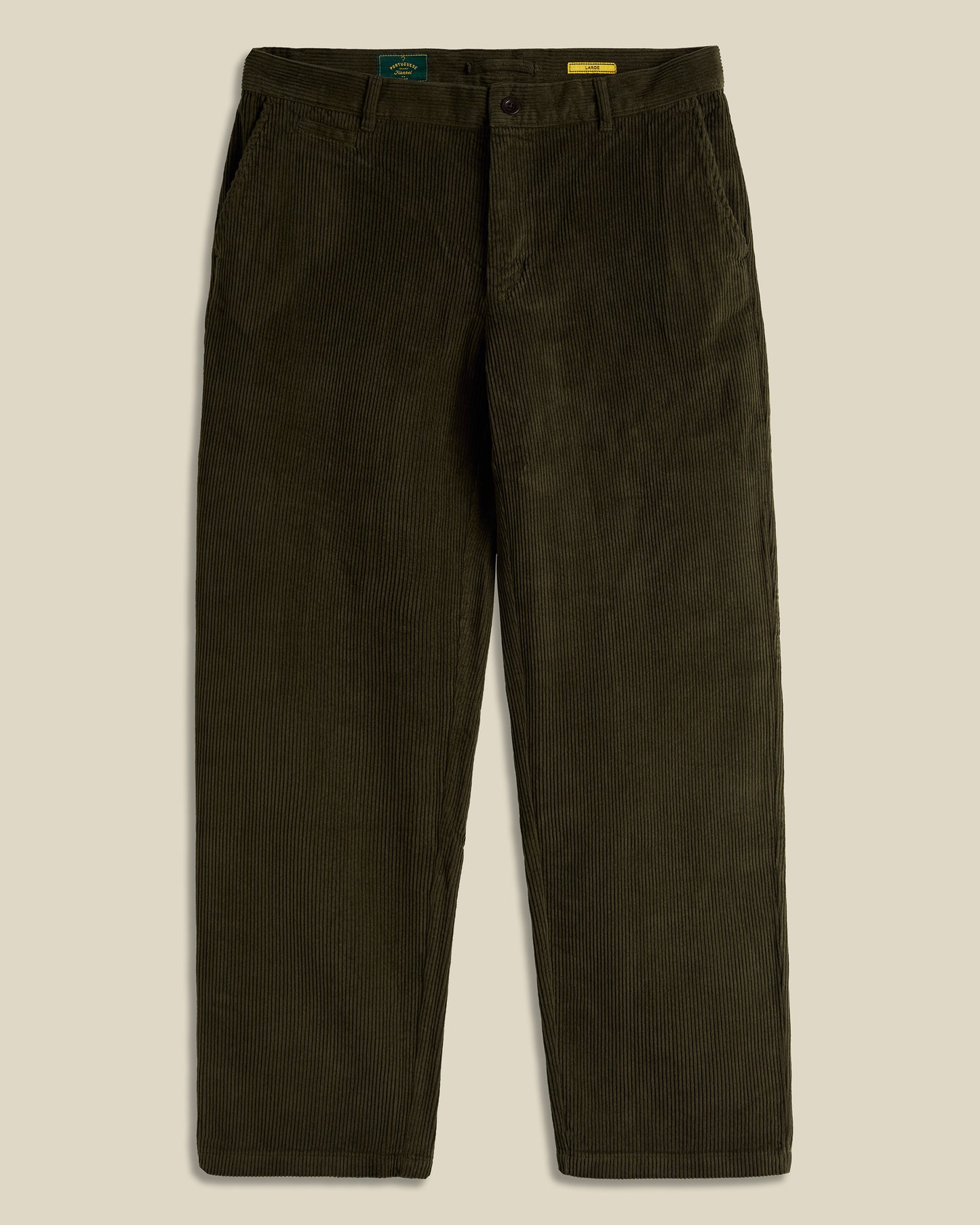 Corduroy Trousers in Olive