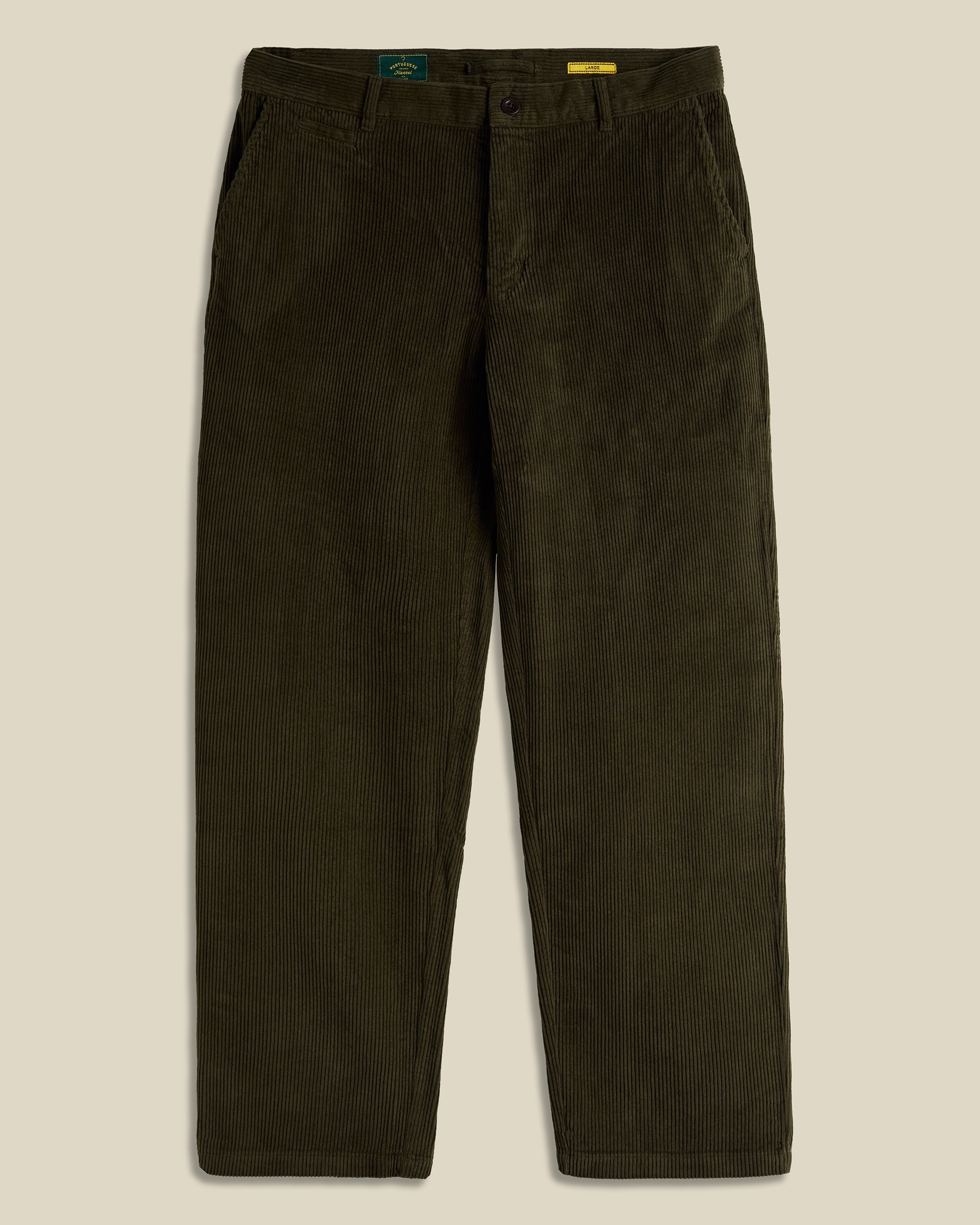 Corduroy Trousers in Olive