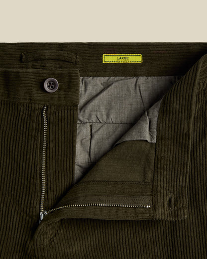 Corduroy Trousers in Olive