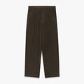 Canal Pleated Corduroy Cotton Pant in Coffee