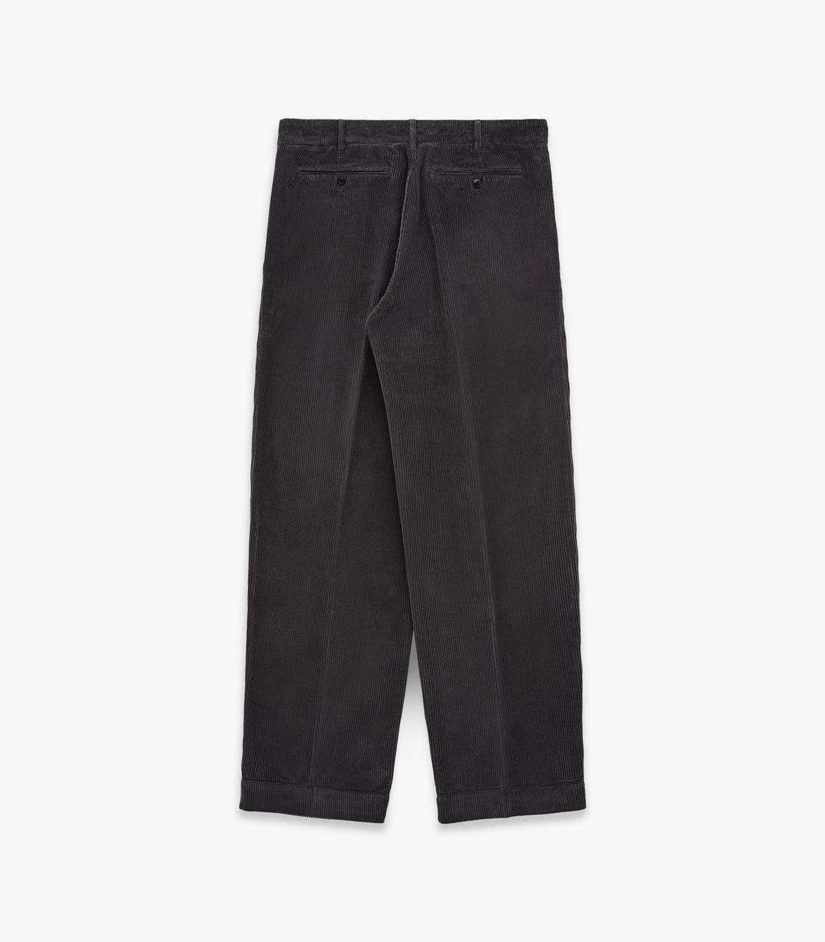 Canal Pleated Corduroy Cotton Pant in Peat