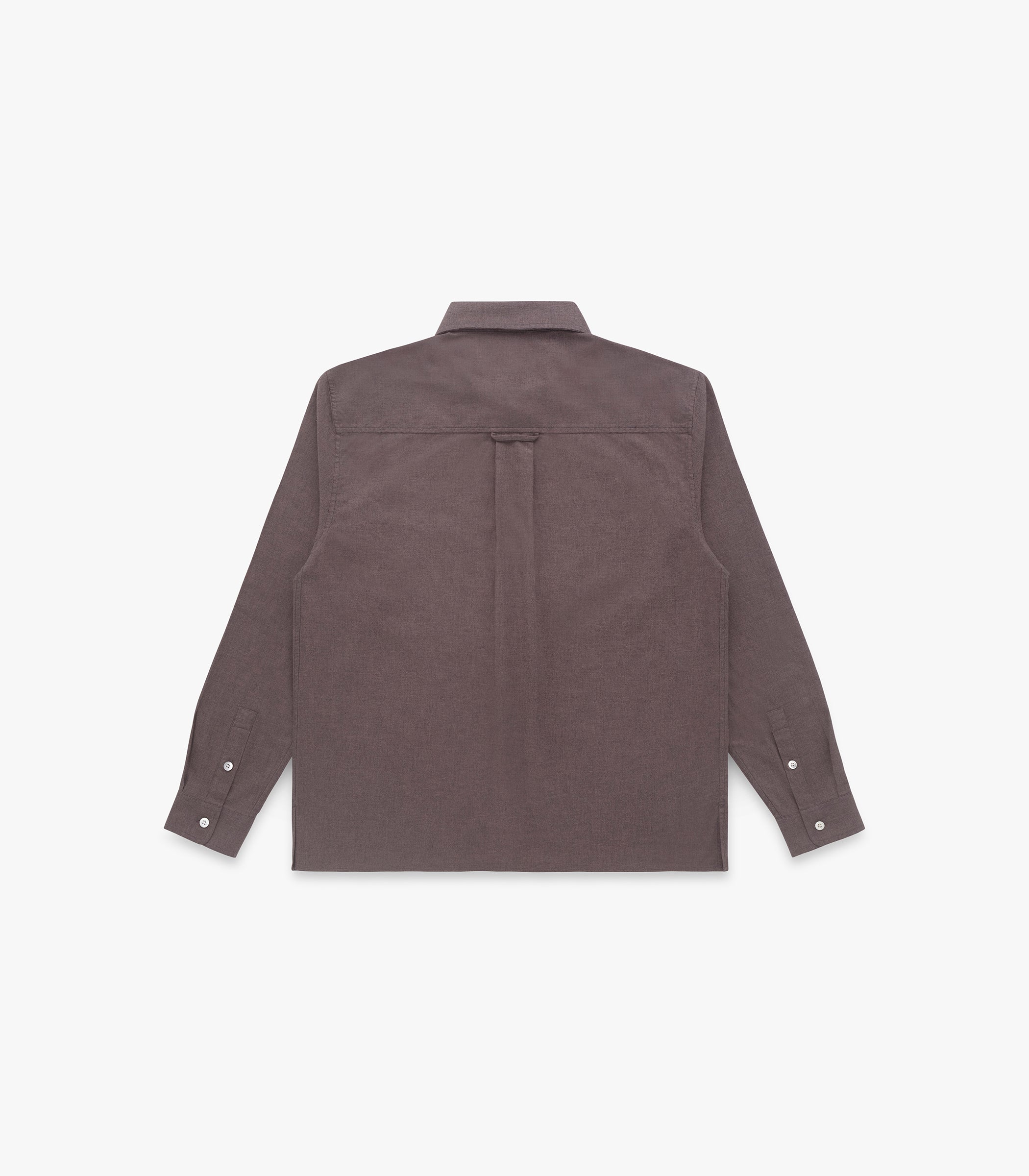 Carmine Flannel Twill Cotton Shirt in Canteen