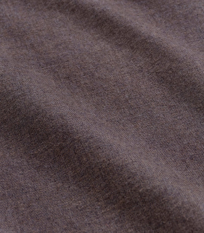 Carmine Flannel Twill Cotton Shirt in Canteen