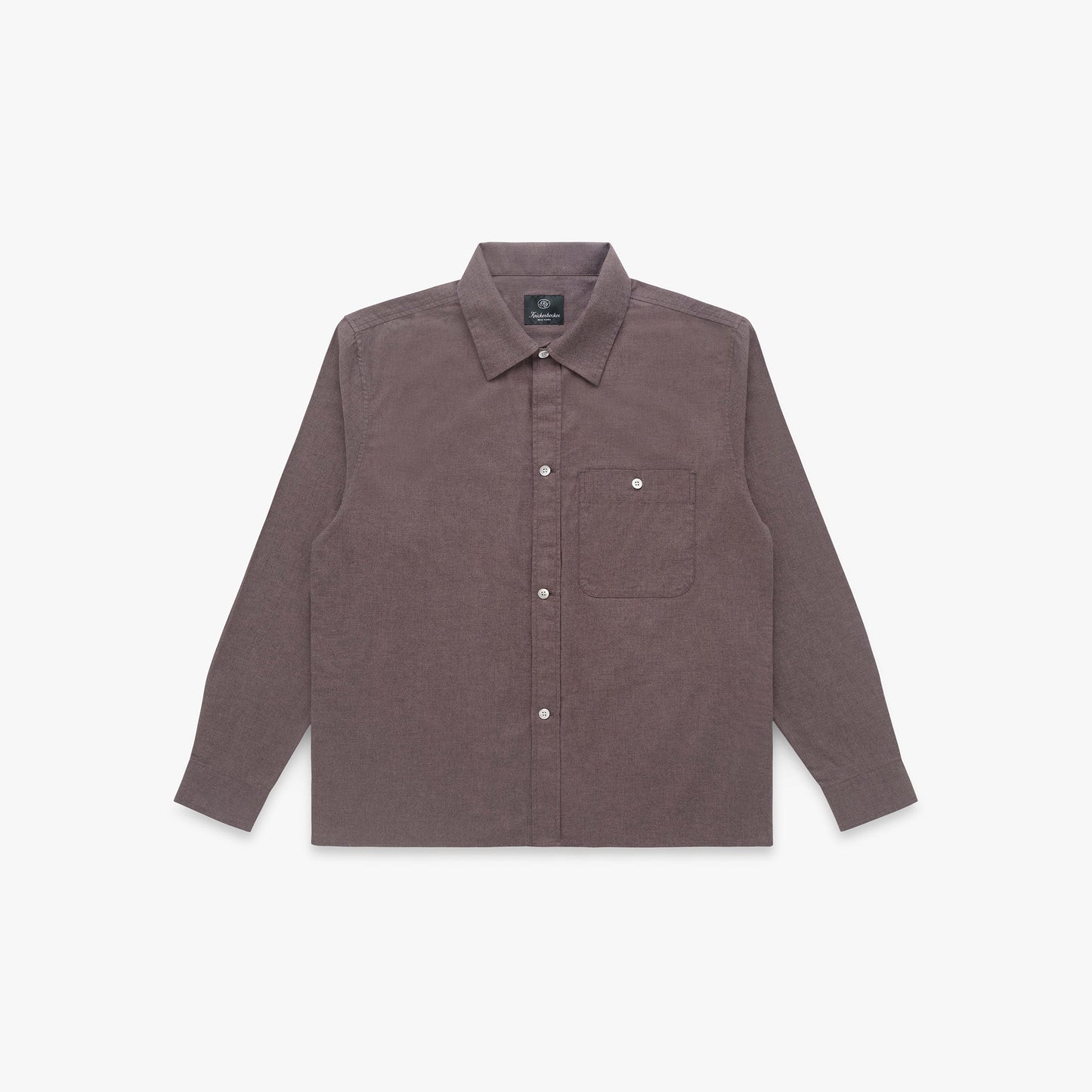 Carmine Flannel Twill Cotton Shirt in Canteen