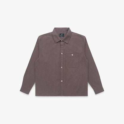 Carmine Flannel Twill Cotton Shirt in Canteen