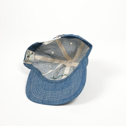 Denim Diamond "W" Hat in Indigo