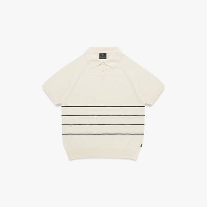 Link Cotton Polo in Bone