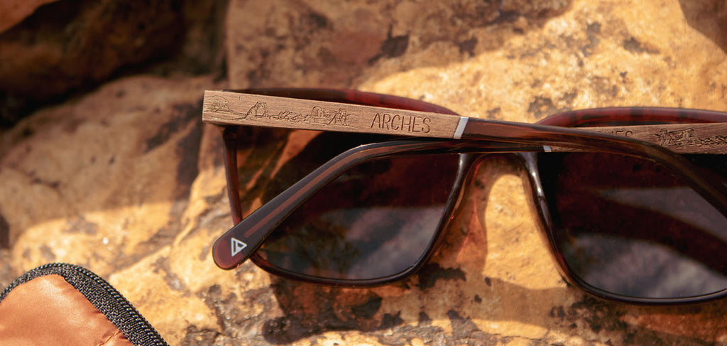 Crag in Clay, Arches Engraved & Brown Polarized