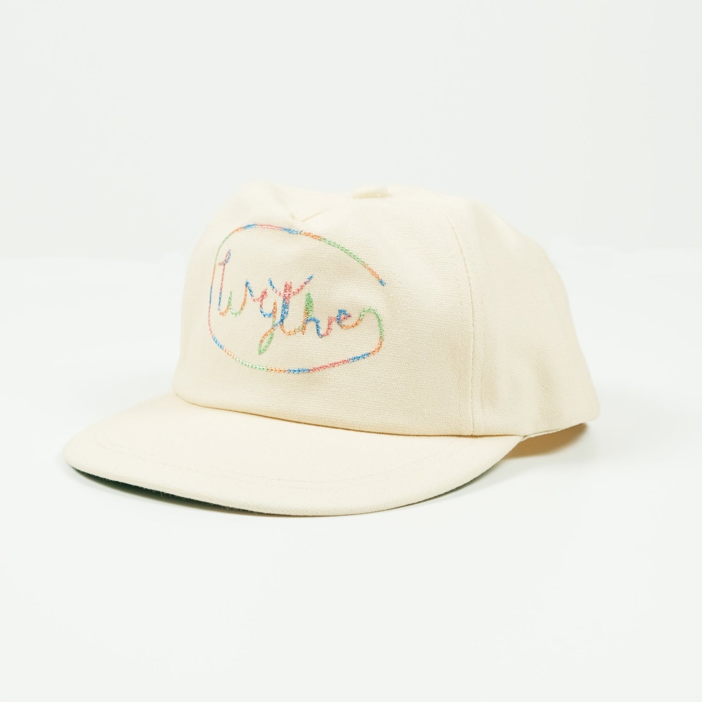 Chainstitched Canvas Ranch Hat in Cream