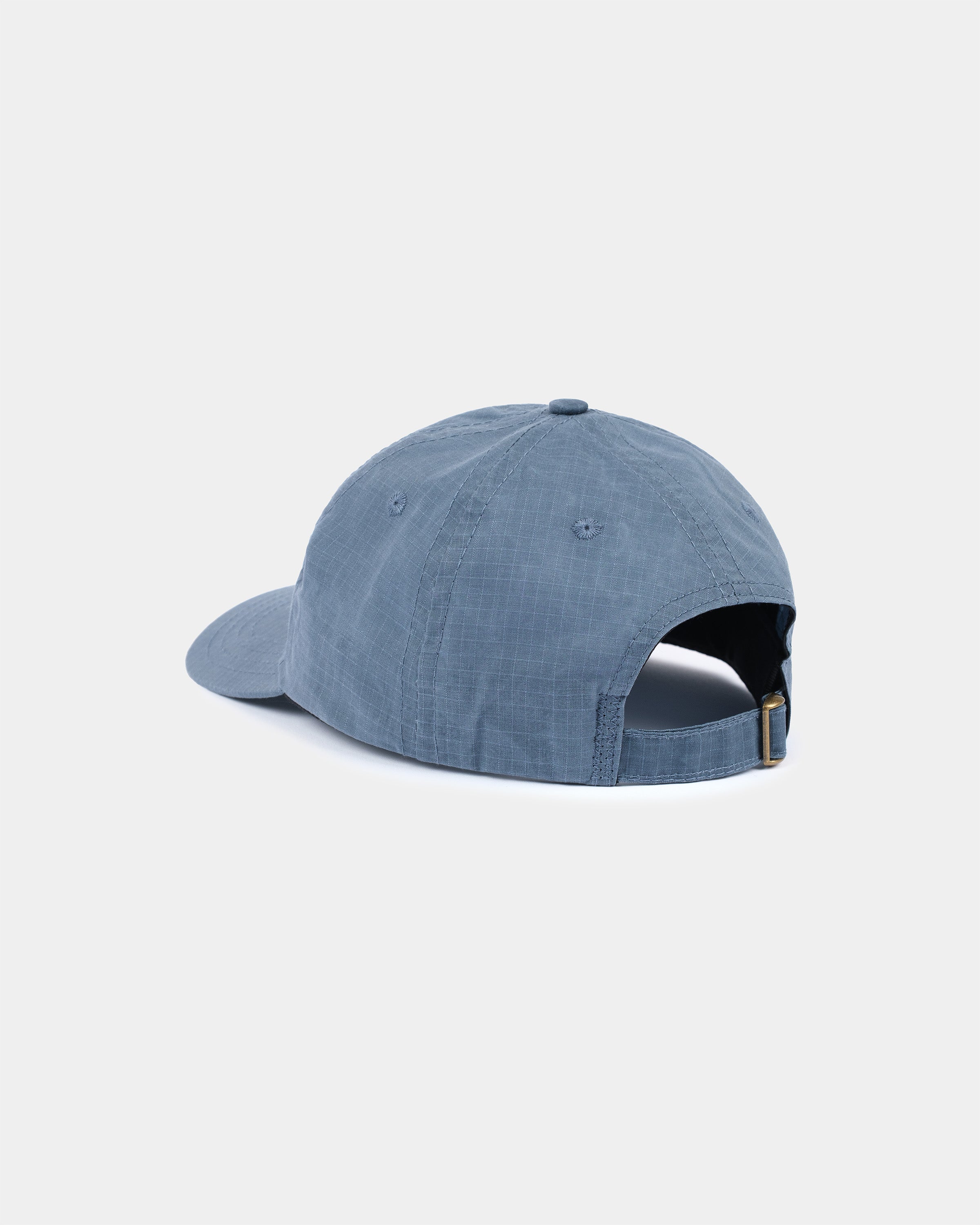 Baseball Hat in Faded Blue Dry Waxed Rip Stop