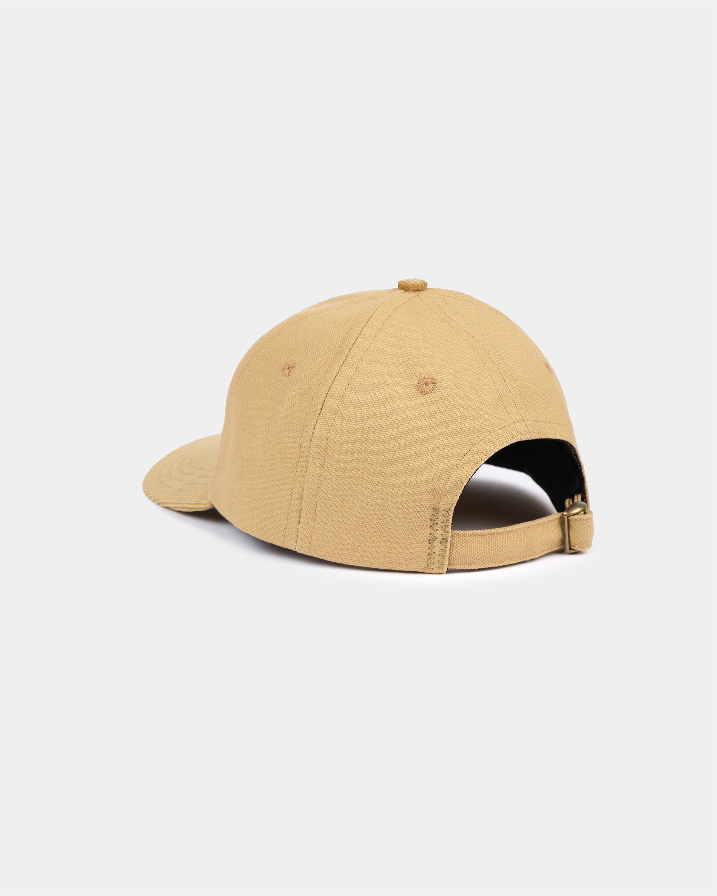 Baseball Hat in Faded Tan Canvas & Fawn Corduroy