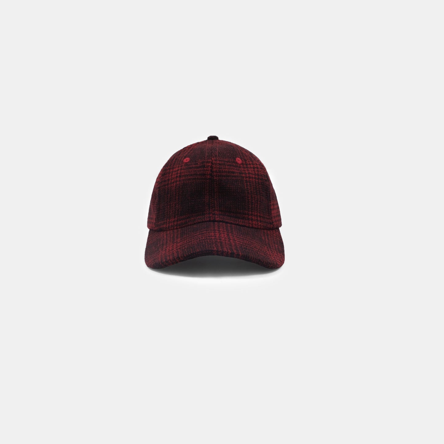 Baseball Hat in Canyon Plaid Melton Wool