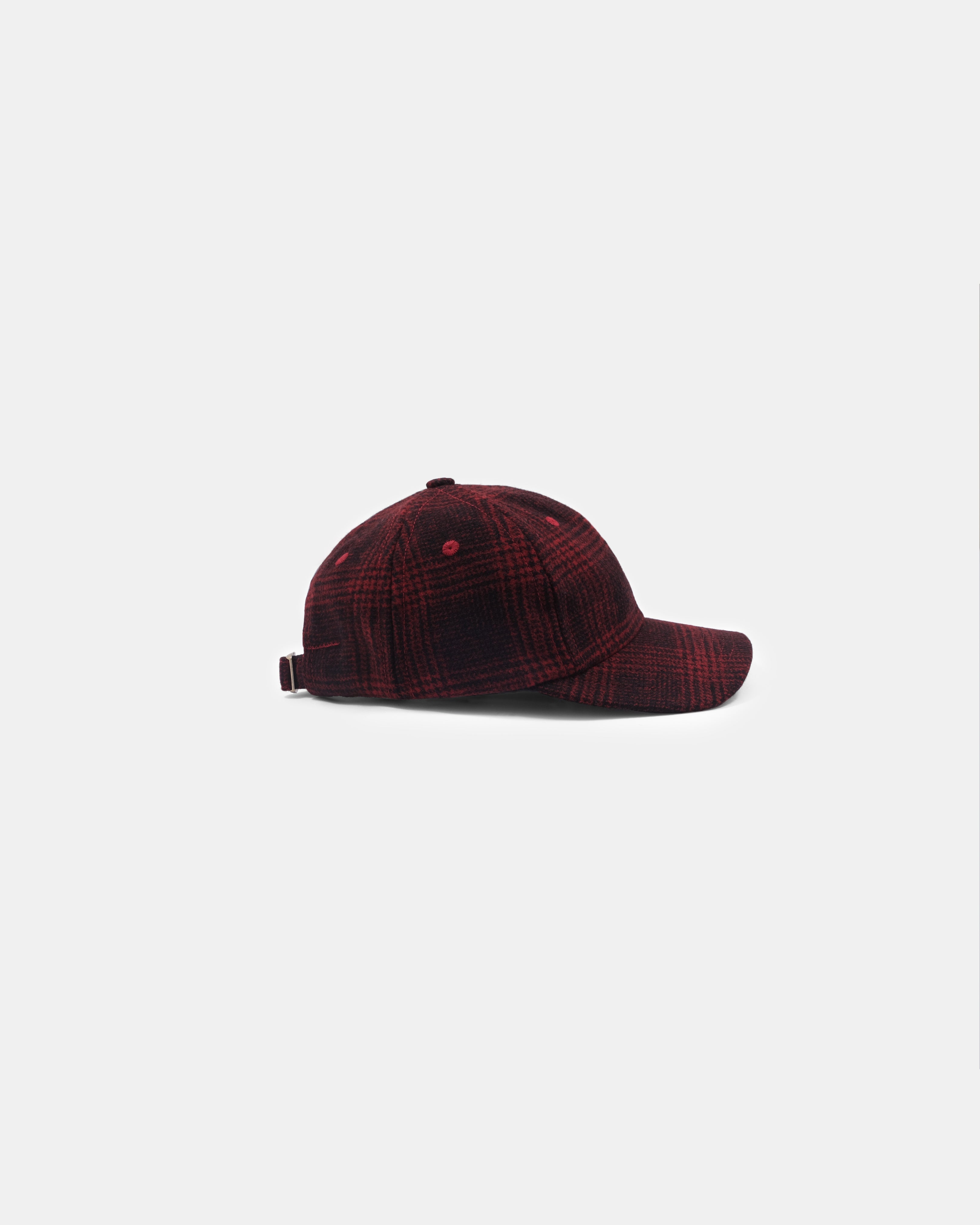 Baseball Hat in Canyon Plaid Melton Wool