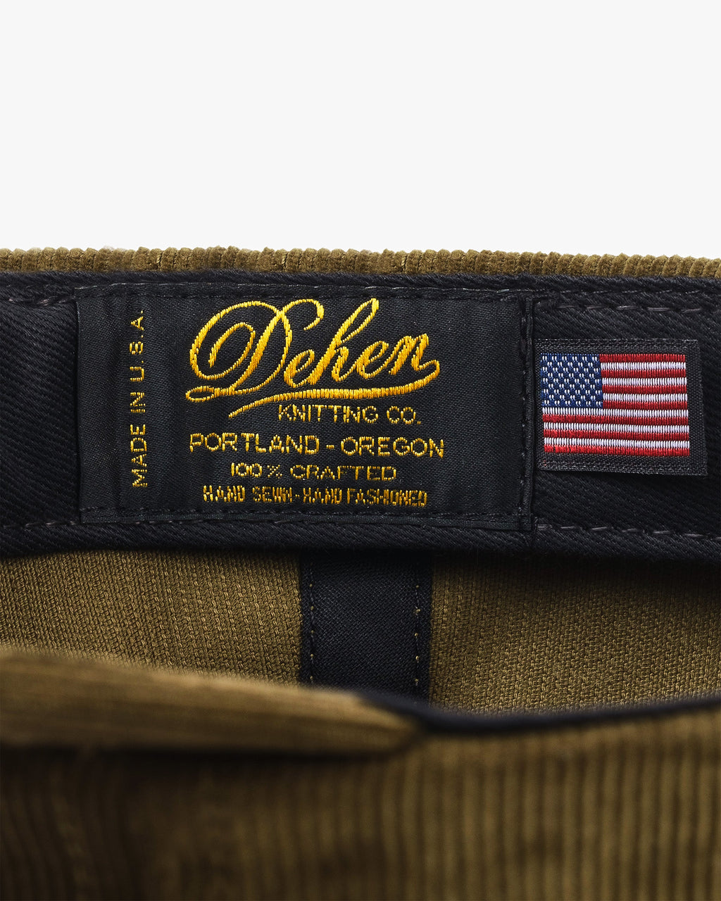 Baseball Hat in Olive Drab Corduroy