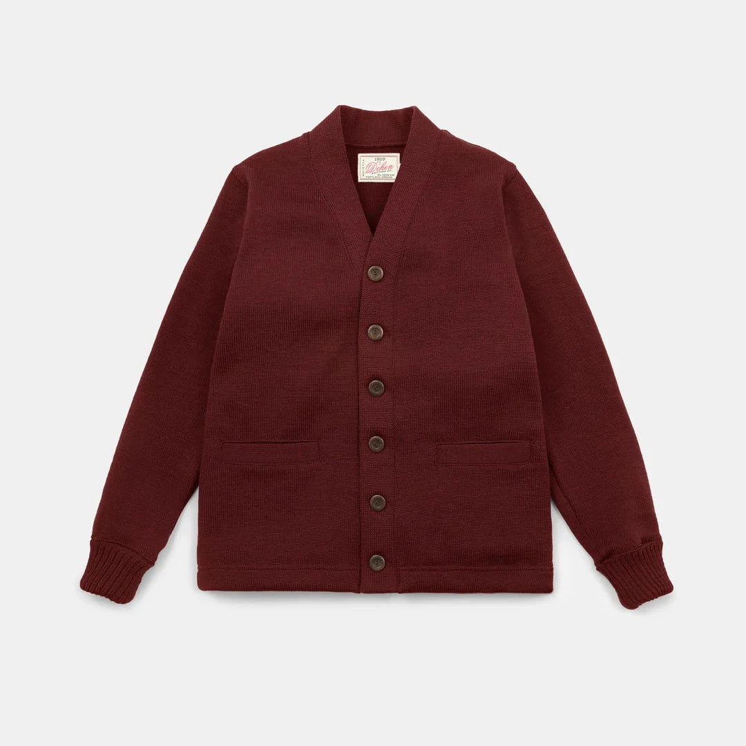 Classic Cardigan in Burgundy
