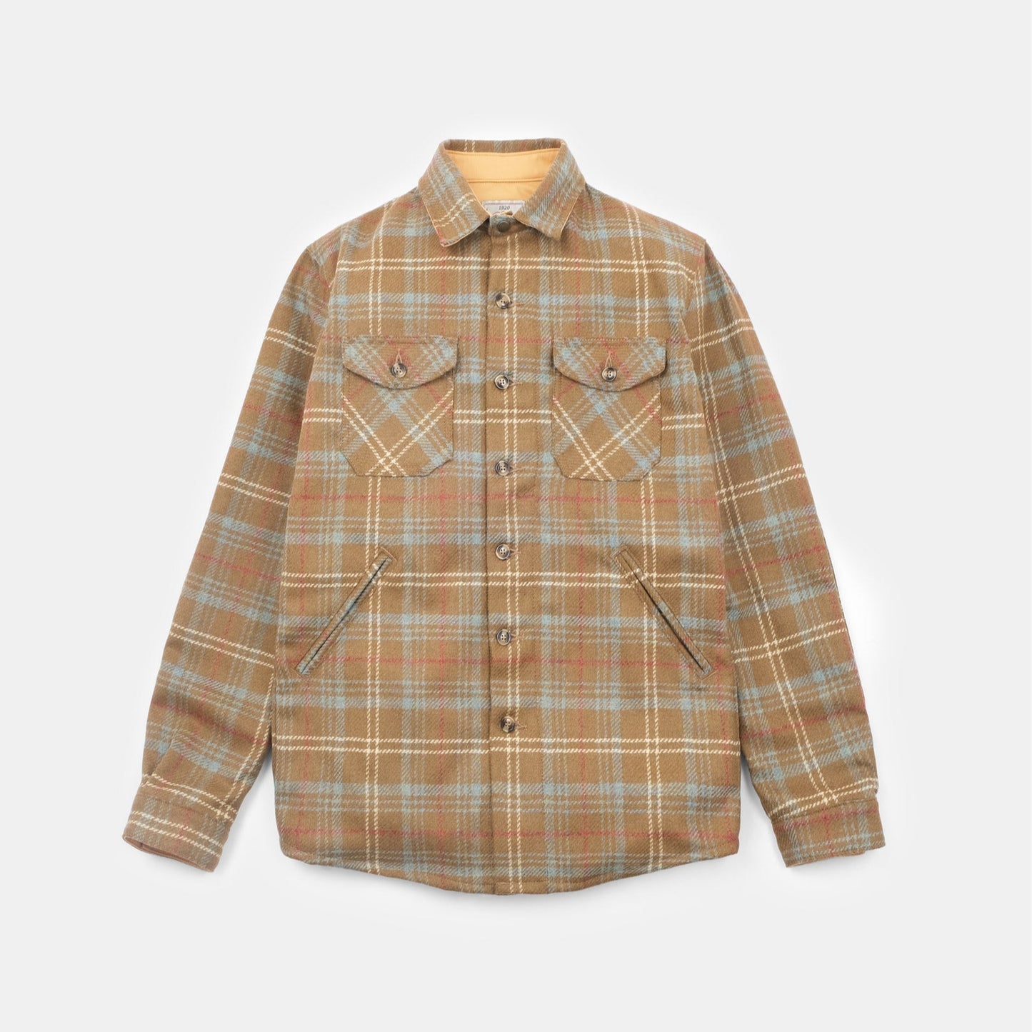 Crissman Overshirt in Tan Chisolm Plaid