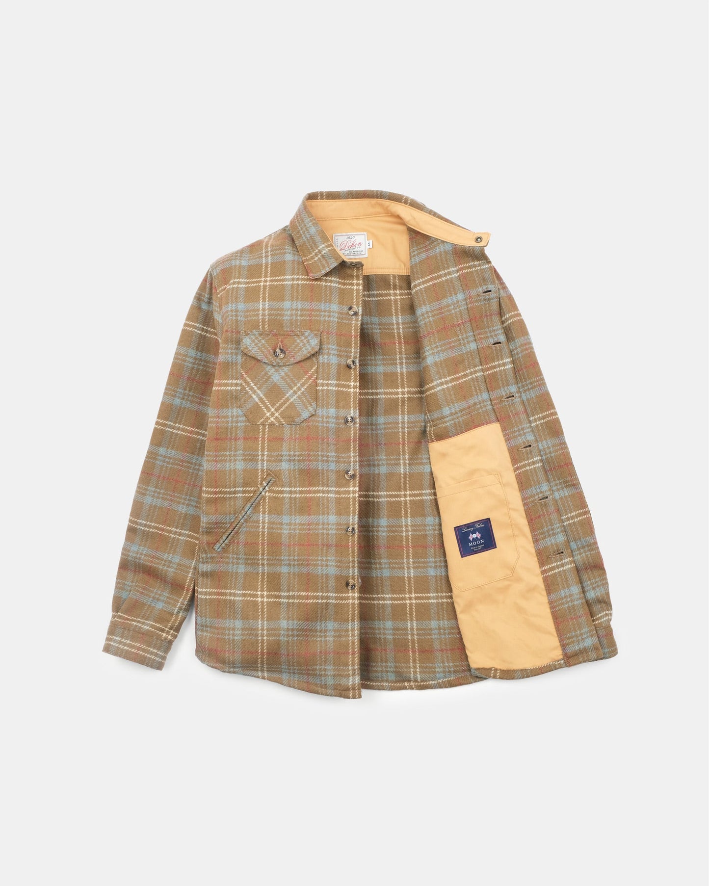 Crissman Overshirt in Tan Chisolm Plaid