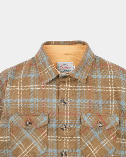 Crissman Overshirt in Tan Chisolm Plaid