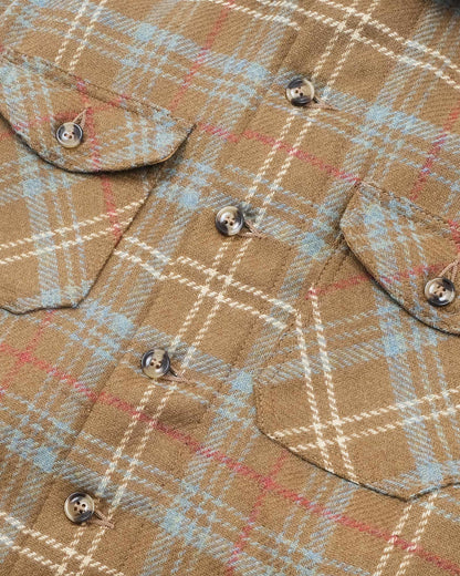 Crissman Overshirt in Tan Chisolm Plaid