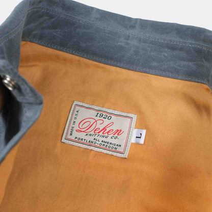 Crissman Overshirt in Harbor Blue Waxed Canvas