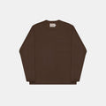 Heavy Duty Long Sleeve Pocket Tee in Brown