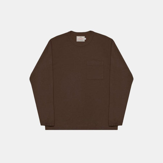 #PH-P1095S Heavy Duty Long Sleeve Tee in Brown