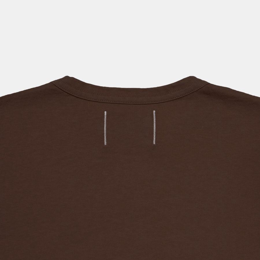 Heavy Duty Long Sleeve Pocket Tee in Brown