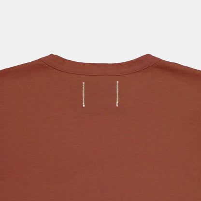 Heavy Duty Single Pocket Tee in Burnt Orange