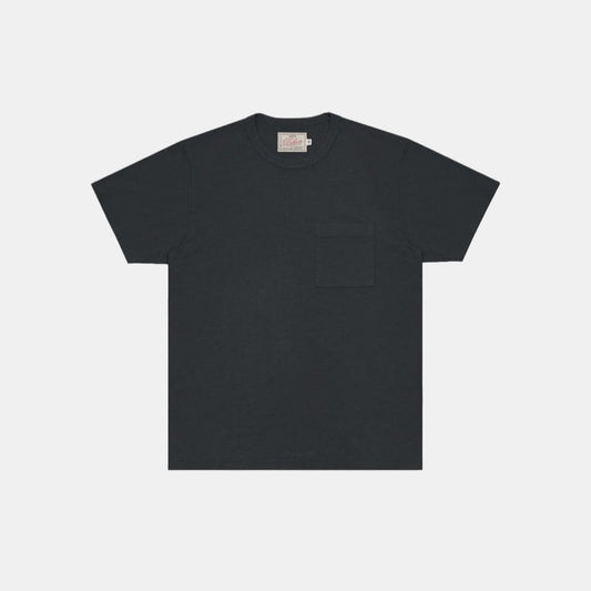 Heavy Duty Single Pocket Tee in Dark Charcoal