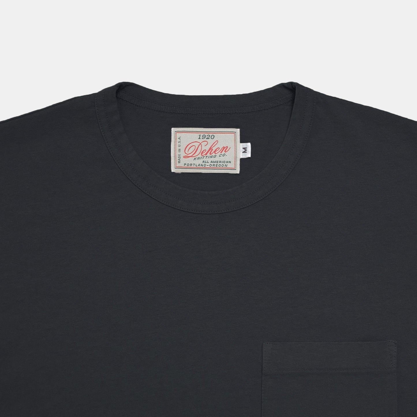 Heavy Duty Single Pocket Tee in Dark Charcoal