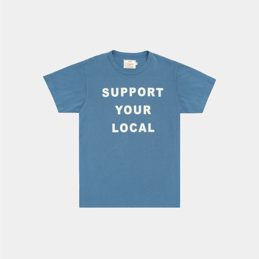 Heavy Duty Tee in Support Your Local Faded Blue