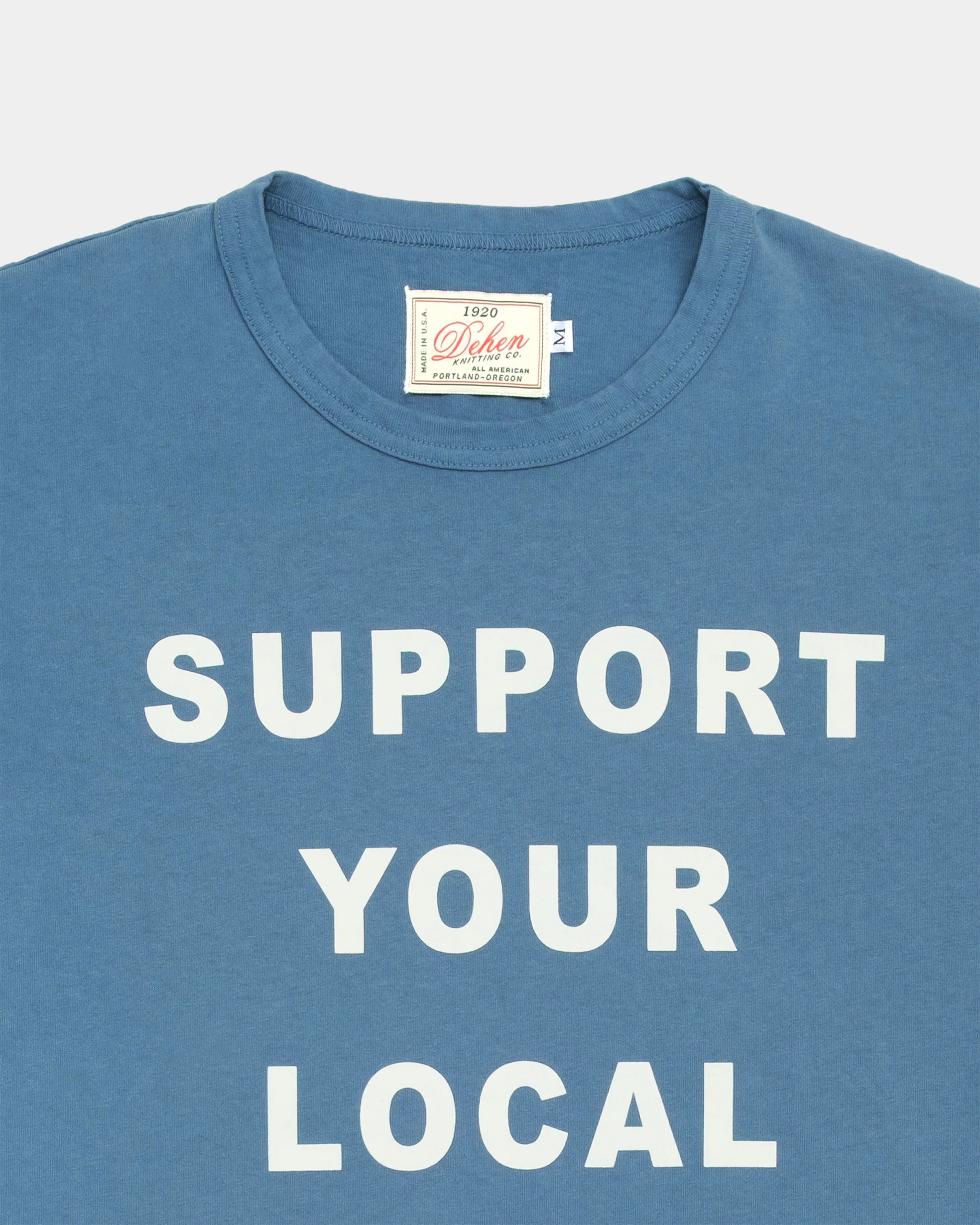 Heavy Duty Tee in Support Your Local Faded Blue