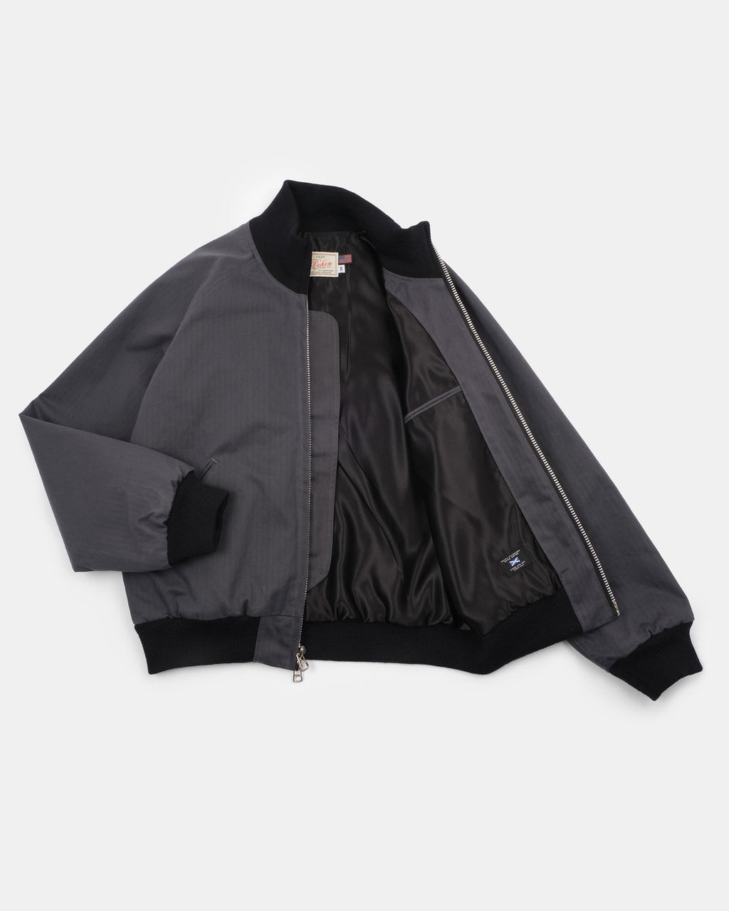 Pilot Jacket in Slate Dry Waxed Cotton