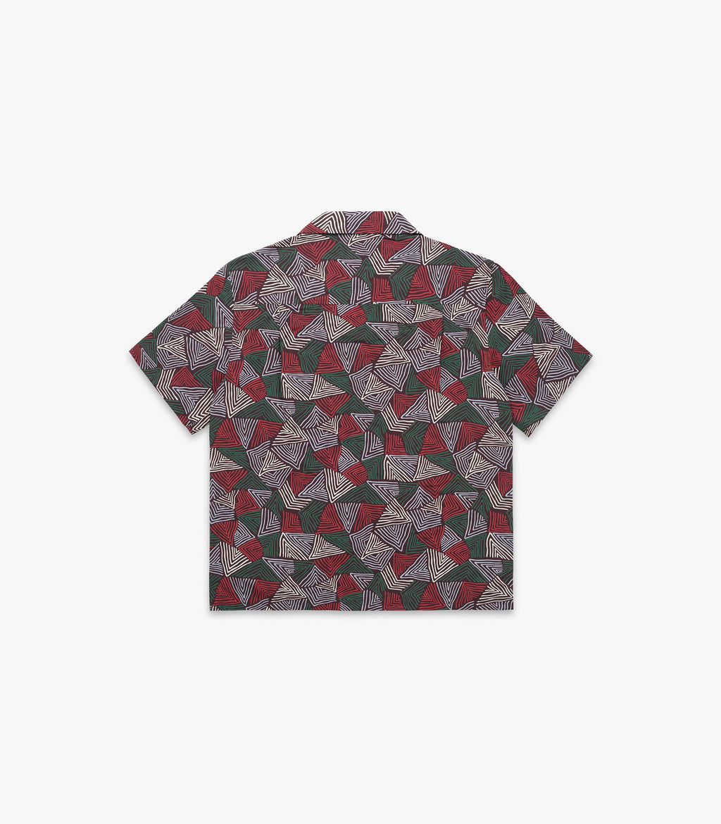 Doodle Rayon & Cotton Shirt in Coffee