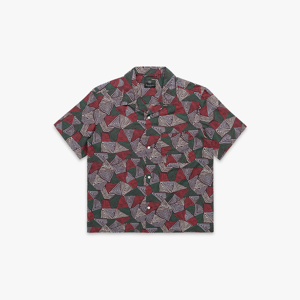 Doodle Rayon & Cotton Shirt in Coffee