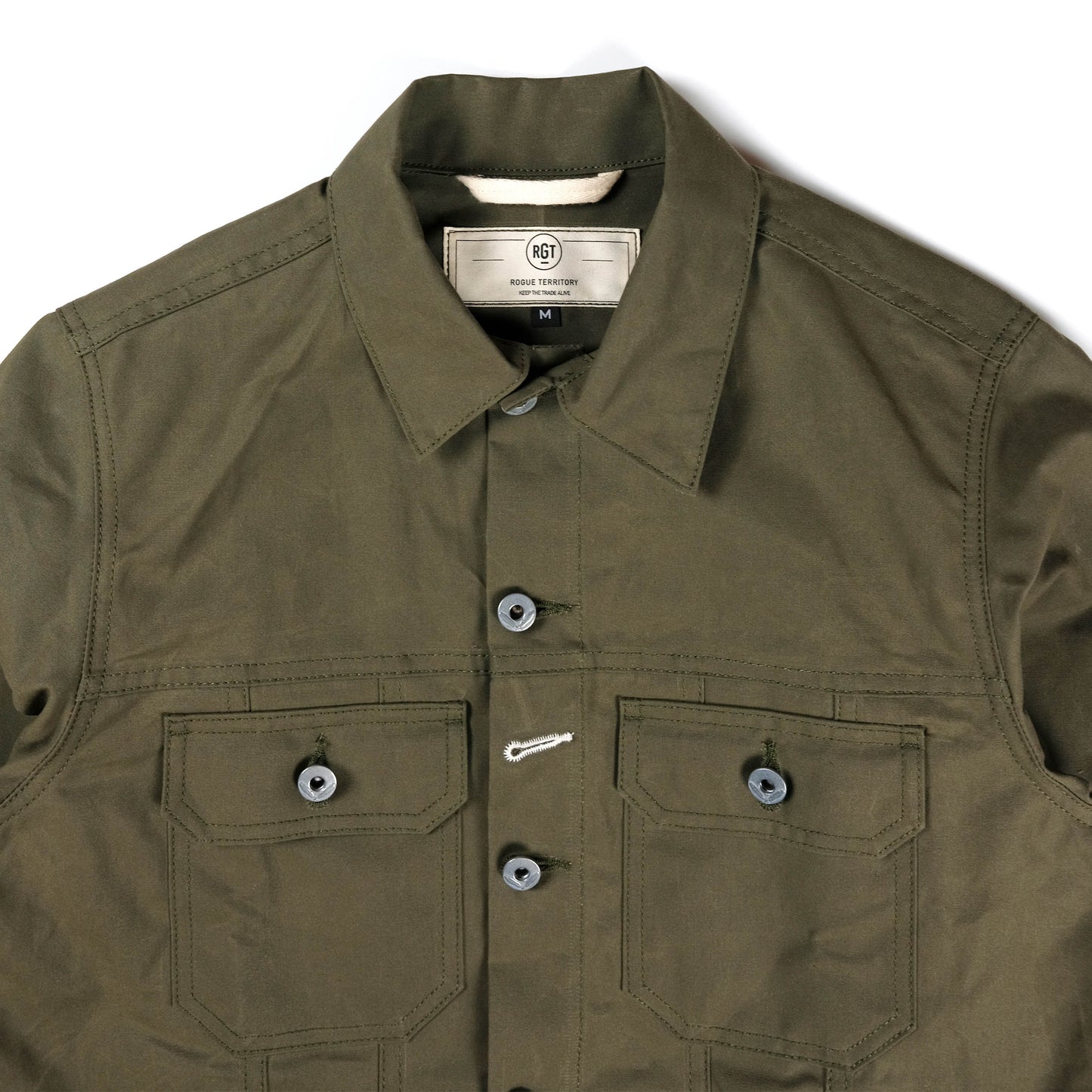 Cruiser Jacket in Olive Dry Wax Canvas