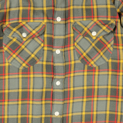 Washed Flannel Workshirt in Dusk Plaid