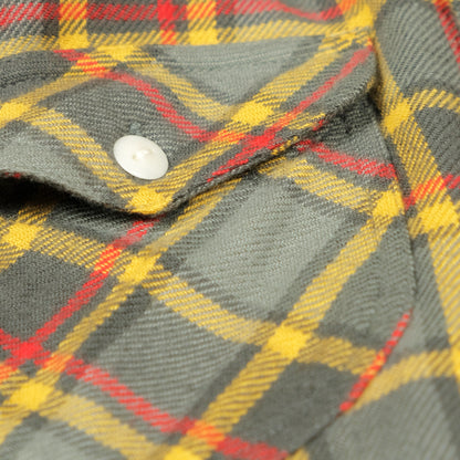 Washed Flannel Workshirt in Dusk Plaid