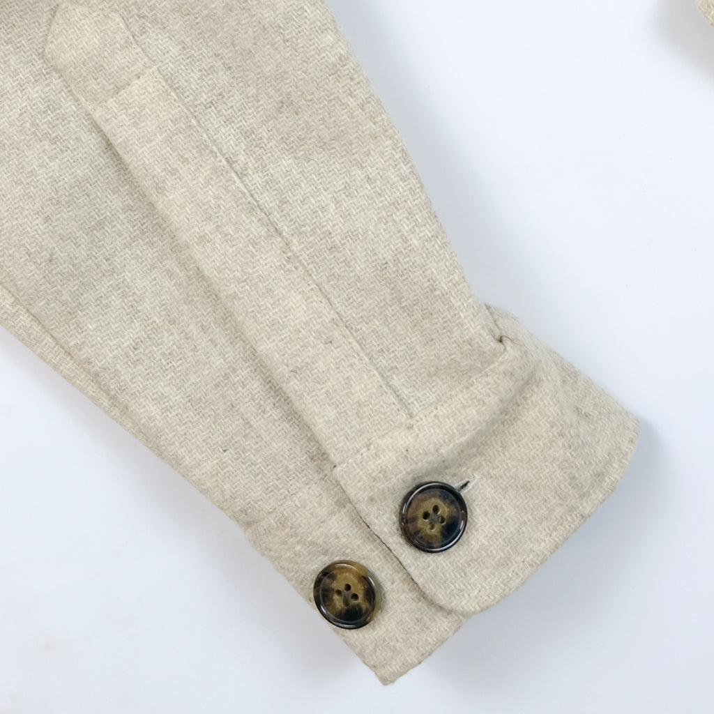 Field Overshirt in Ecru Wool