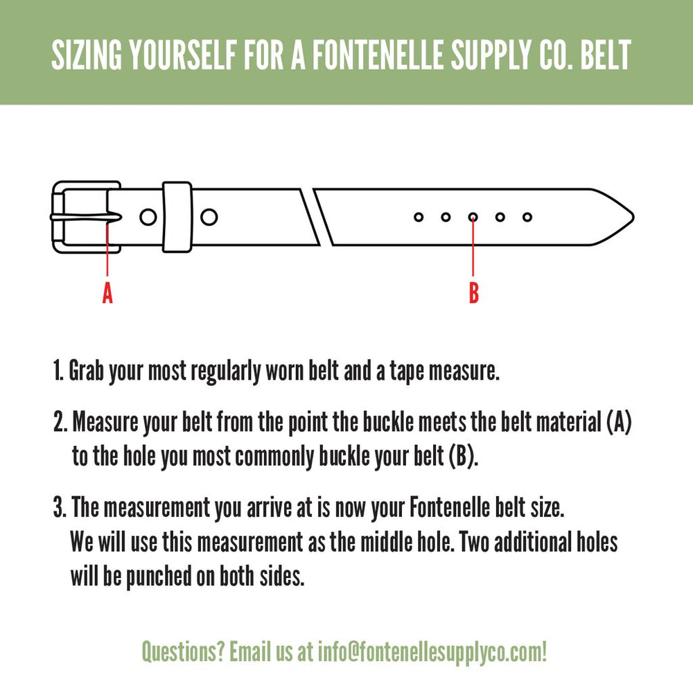 1½" Standard Camp Belt in Dark Brown and Antique Brass