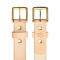 1½" Standard Camp Belt in Natural and Brass