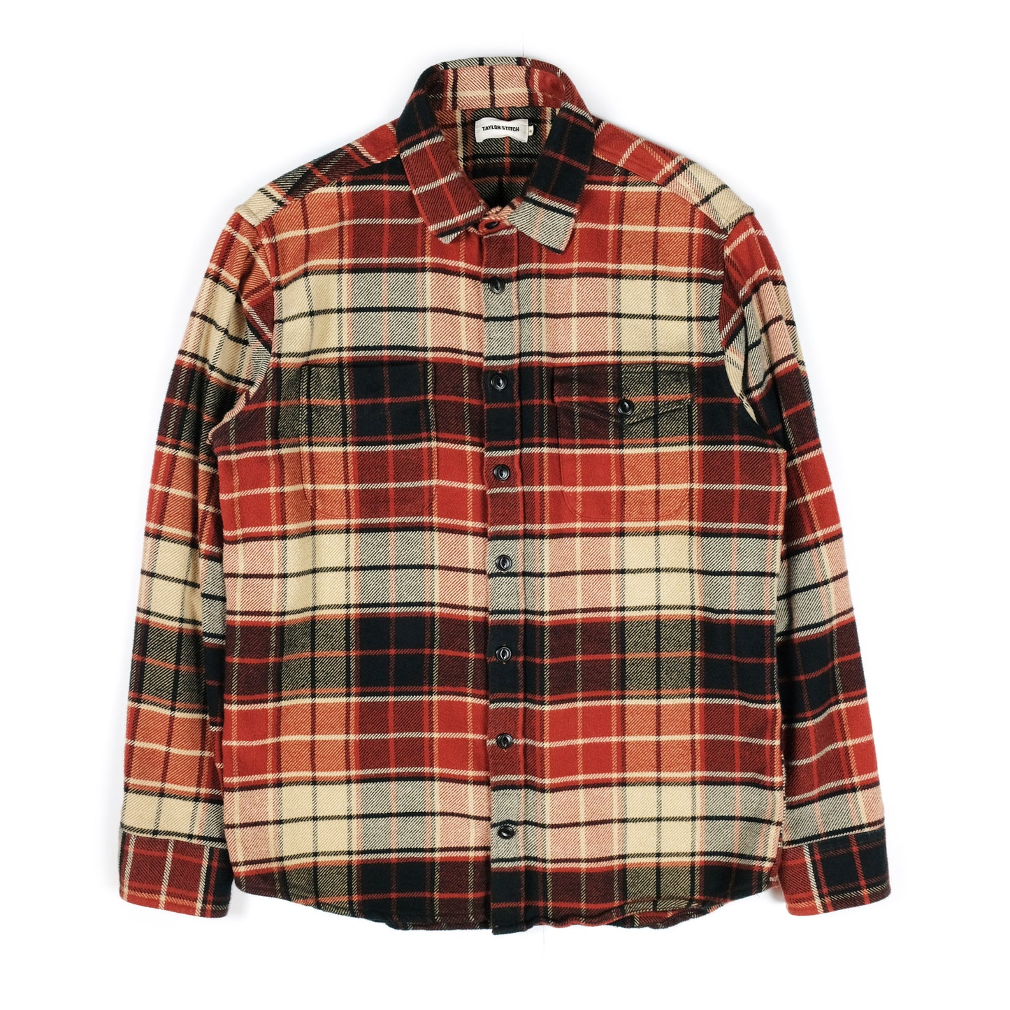 #PH-P1024XL Taylor Stitch Moto Utility Shirt in Red Check Flannel