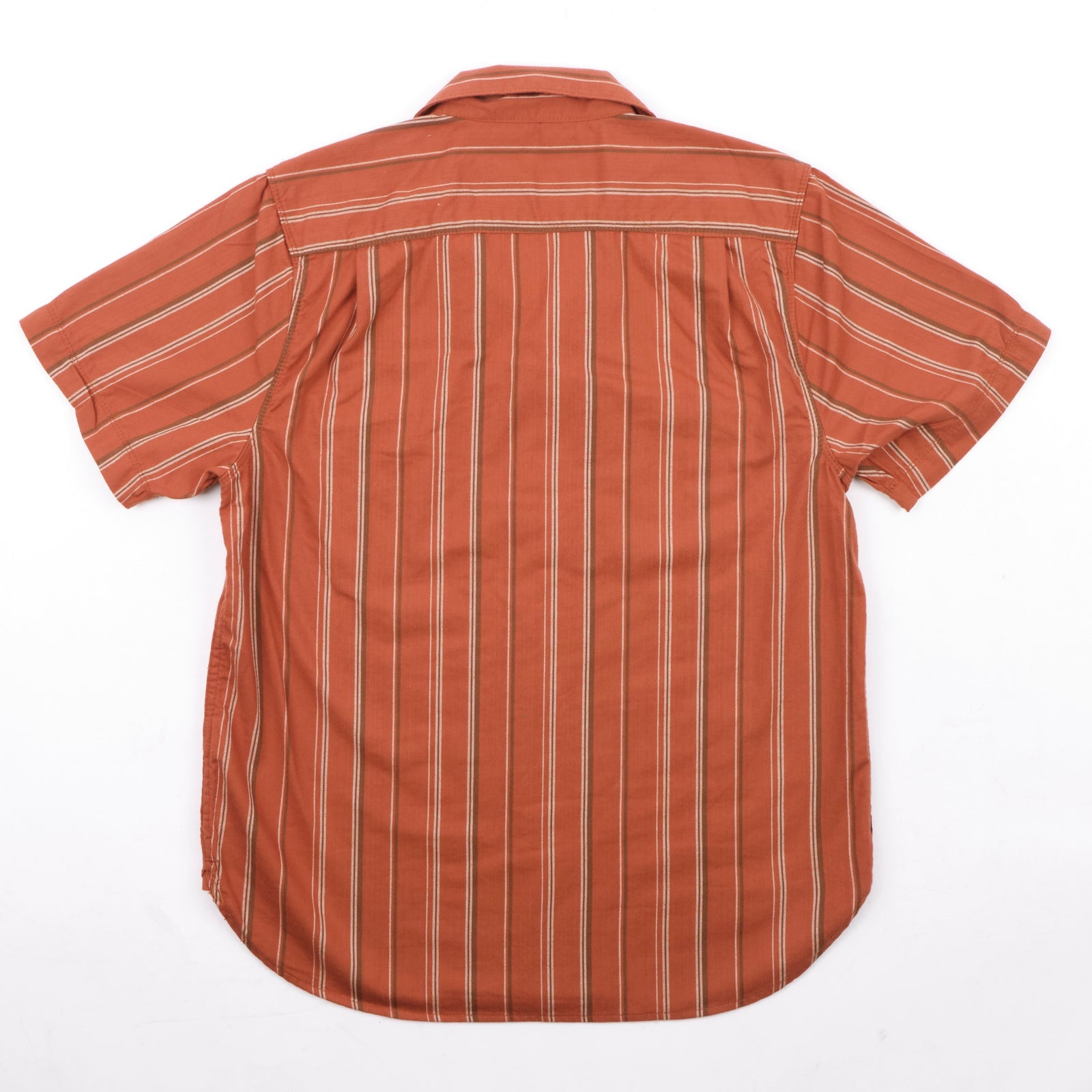 Short Sleeve Dayton in Orange Stripe