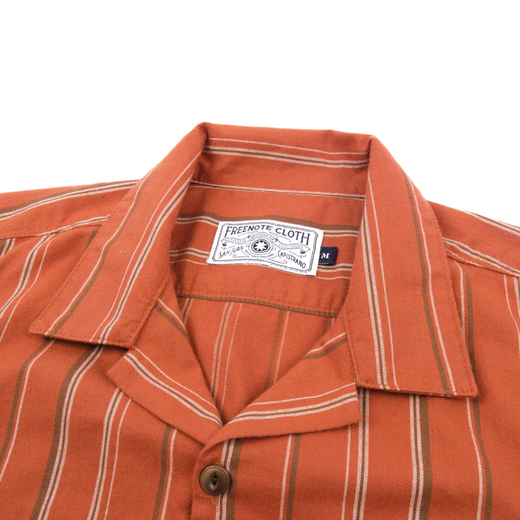 Short Sleeve Dayton in Orange Stripe