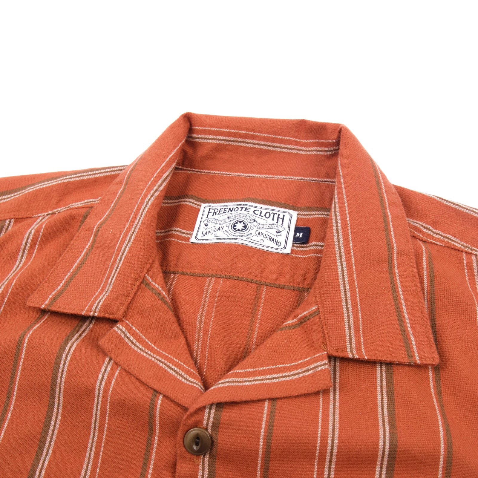Short Sleeve Dayton in Orange Stripe