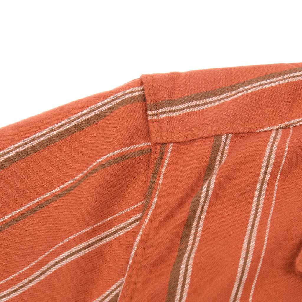 Short Sleeve Dayton in Orange Stripe